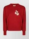 Isabel Marant Étoile Womens Poppy Red Round-knit Knitted Cotton And Wool-blend Jumper