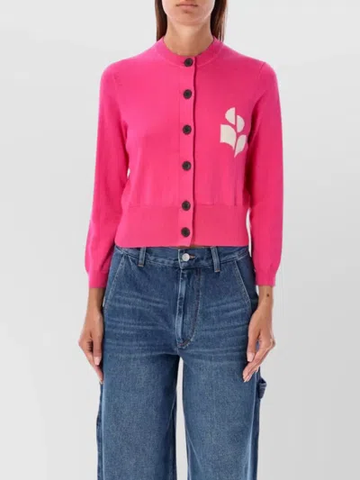 Isabel Marant Étoile Knitwear Crew Neck Ribbed Cuffs In Orchid