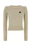 Isabel Marant Étoile Isabel Marant Etoile Melange Cream Cotton Blend Abelle Sweater In Gray