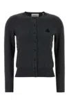 Isabel Marant Étoile Isabel Marant Etoile Charcoal Cotton Blend Mona Cardigan In Gray