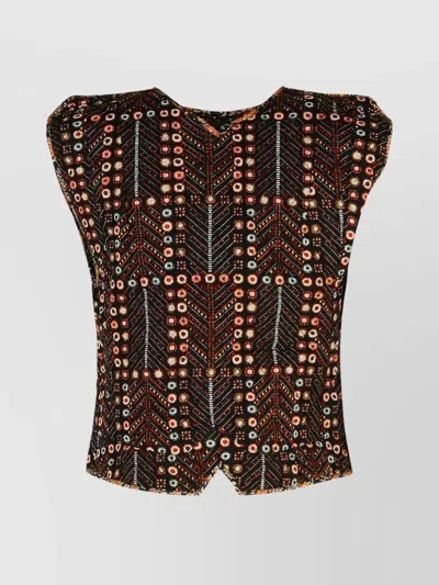 Isabel Marant Étoile Knitwear Vest With Button Detailing And Patterned Design