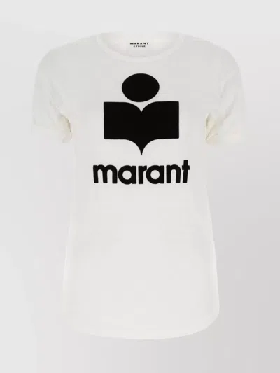 ISABEL MARANT ÉTOILE KOLDI LAMINATED LINEN T-SHIRT