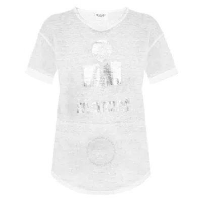 ISABEL MARANT ÉTOILE ISABEL MARANT ETOILE KOLDI LINEN LOGO T-SHIRT