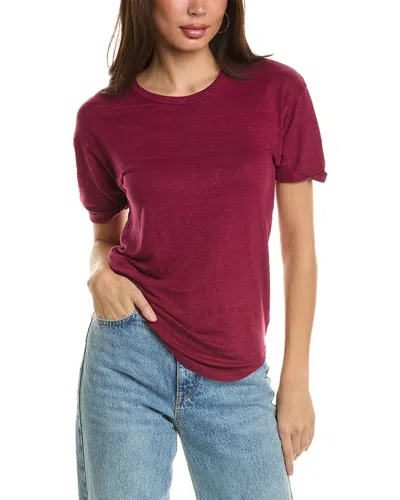 Isabel Marant Étoile Isabel Marant Etoile Koldi Linen T-shirt In Purple