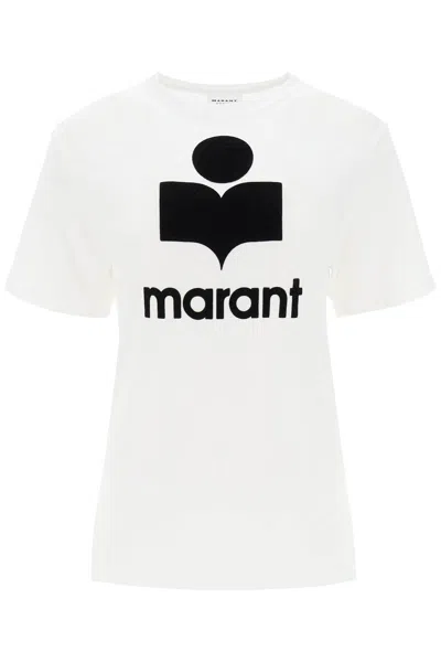 Isabel Marant Étoile Isabel Marant Etoile Koldi Logo Embossed T Shirt In White
