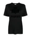 Isabel Marant Étoile Isabel Marant Etoile Black Linen Zewel T-shirt In Black