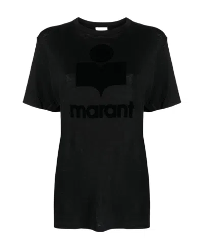 ISABEL MARANT ÉTOILE ISABEL MARANT ÉTOILE LOGO-PRINTED CREWNECK T-SHIRT
