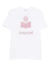 Isabel Marant Étoile Koldi Logo-print Linen T-shirt In White