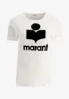 Isabel Marant Étoile Koldi Logo Print T-shirt In White