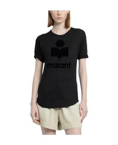 Isabel Marant Étoile Koldi Logo T-shirt In Black