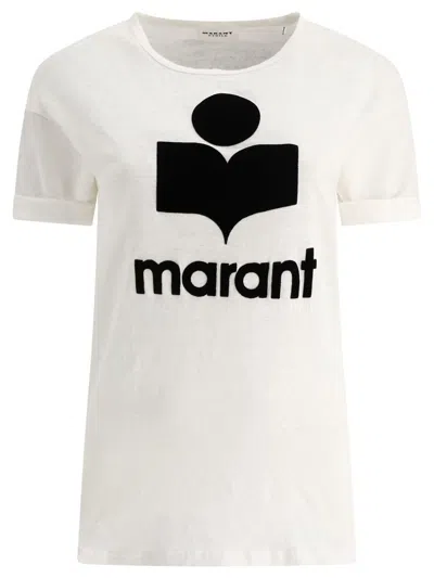 Isabel Marant Étoile Koldi Logo Print T-shirt In White