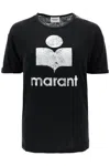Isabel Marant Étoile 'koldi' Black Crewneck T-shirt With Contrasting Logo In Black