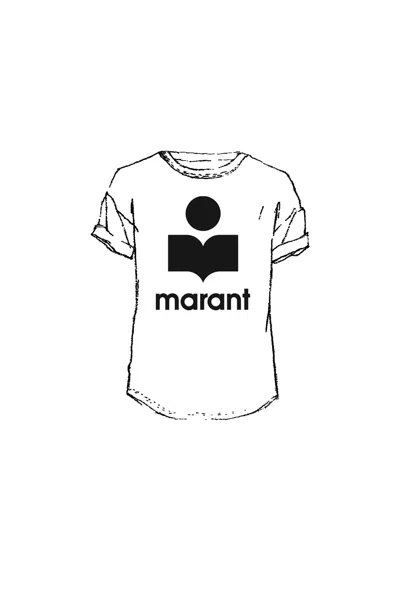 Isabel Marant Étoile Koldi Tee Shirt In 0 Linen In White