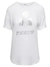 Isabel Marant Étoile Isabel Marant Etoile Koldi Logo Print Linen T-shirt In White