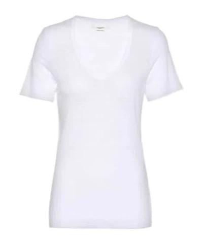 Isabel Marant Étoile Kranger Linen T-shirt In White