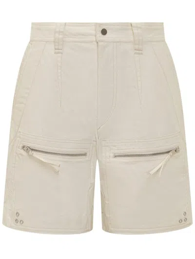 Isabel Marant Étoile Off-white Kynan Shorts In Beige