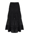 Isabel Marant Étoile Cotton Voile Skirt In Black