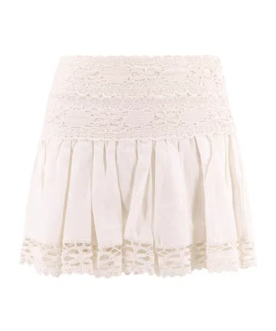 ISABEL MARANT ÉTOILE ISABEL MARANT ÉTOILE VIOLANA FLARED MINI LACE SKIRT