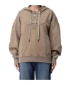 Isabel Marant Étoile Lace-up Hoodie In Brown