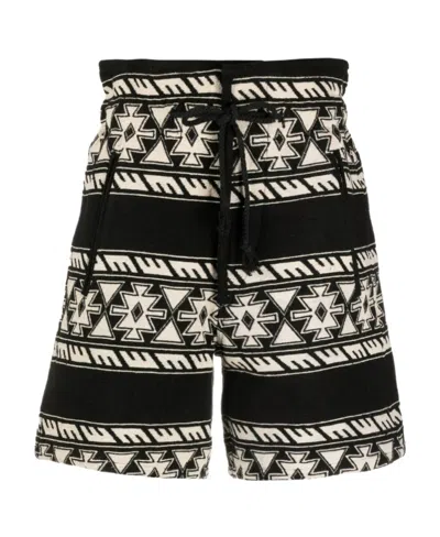 Isabel Marant Étoile Lace Up Shorts In Black