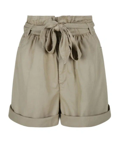 Isabel Marant Étoile Lace-up Shorts In Brown