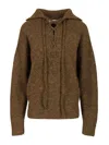 Isabel Marant Étoile Lace-up Sweater In Brown