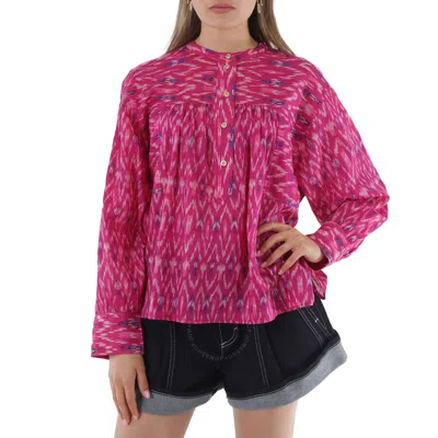 Isabel Marant Étoile Isabel Marant Etoile Ladies Fuchsia Lally Long-sleeve Top In Red