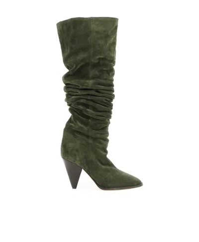 Isabel Marant Étoile Lage Thigh-high Boots In Black