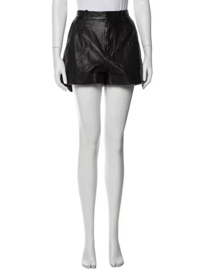 Pre-owned Isabel Marant Étoile Lambskin Shorts In Black