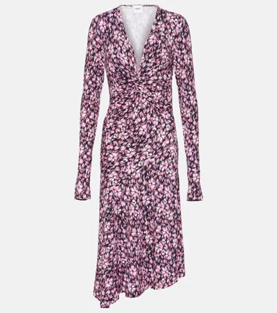 Isabel Marant Étoile Lania Printed Jersey Midi Dress In Multicoloured