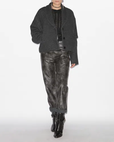 Isabel Marant Étoile Lanna Coat In Anthracite