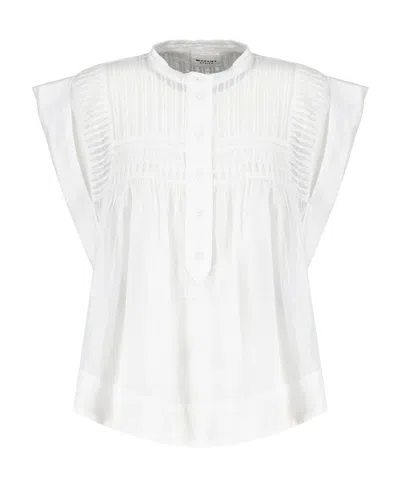 ISABEL MARANT ÉTOILE LEAZA COTTON VOILE TOP