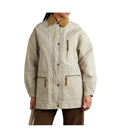 Isabel Marant Étoile Lapel Casual Jacket In Nude