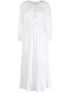 Isabel Marant Étoile Latifa Flared Midi Dress In Weiss