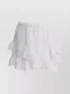 Isabel Marant Étoile Layered Lace Trim Skirts With Ruffled Hem In White