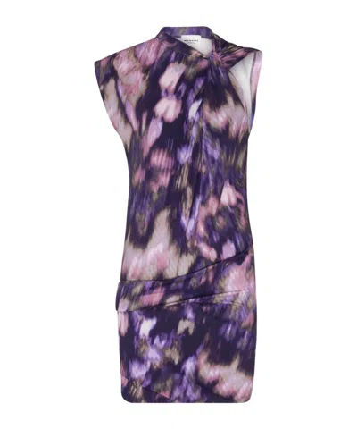 Isabel Marant Étoile Leany Mini Dress In Purple