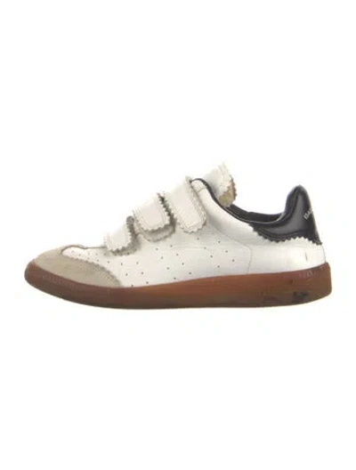 Pre-owned Isabel Marant Étoile Leather Athletic Sneakers In Neutral