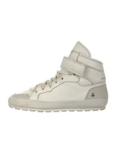 Pre-owned Isabel Marant Étoile Leather Athletic Sneakers In White