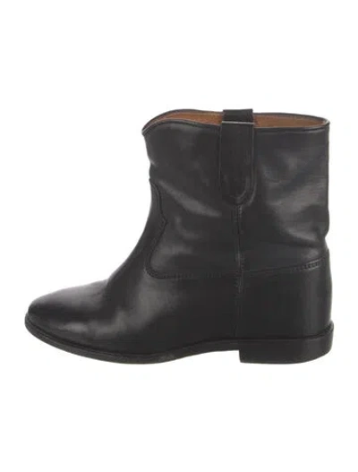 Pre-owned Isabel Marant Étoile Leather Boots In Black