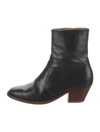 Pre-owned Isabel Marant Étoile Leather Boots In Black