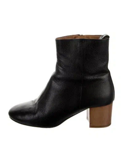 Pre-owned Isabel Marant Étoile Leather Boots In Black