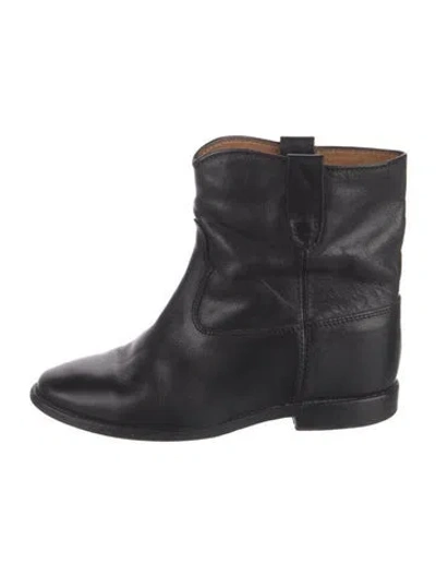 Pre-owned Isabel Marant Étoile Leather Boots In Black