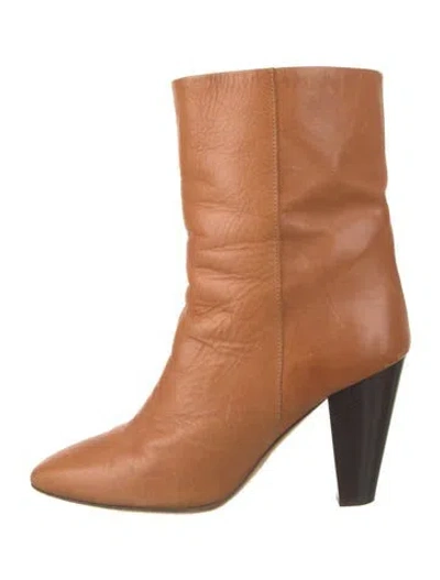 Pre-owned Isabel Marant Étoile Leather Boots In Brown