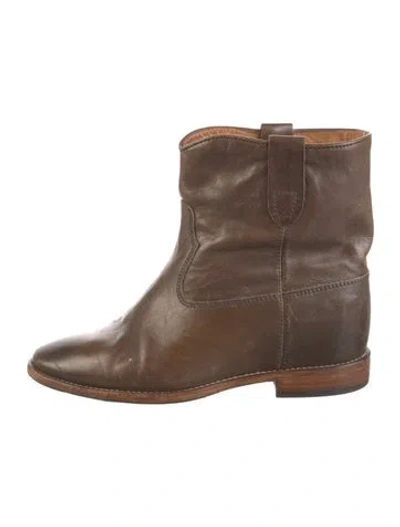 Pre-owned Isabel Marant Étoile Leather Boots In Brown