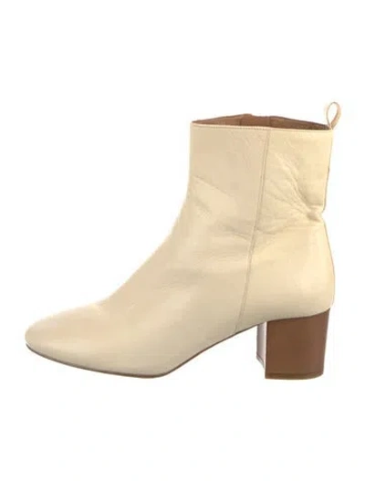 Pre-owned Isabel Marant Étoile Leather Boots In Neutral