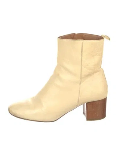 Pre-owned Isabel Marant Étoile Leather Boots In Yellow