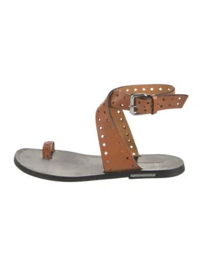 Pre-owned Isabel Marant Étoile Leather Sandals In Brown