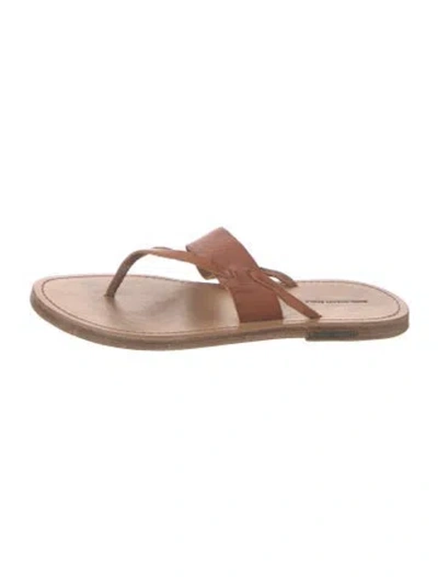 Pre-owned Isabel Marant Étoile Leather Slides In Neutral