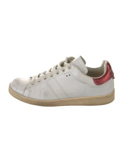 Pre-owned Isabel Marant Étoile Leather Sneakers In White