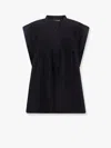 Isabel Marant Étoile Leaza Biologic Cotton And Viscose Shirt In Black